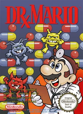 Dr. Mario (USA) (Beta 1) (1990-04-27) box cover front